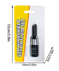 Windshield Chip Repair Kit With Curing Film and 2ml Crack Repair Fluid For SUVs, Trucks, Cars package front view