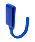 Workhorse Tool Hook And Trowel Hanger A Dependable Hand Tool Carrier that is a blue plastic clip for tool belts and pockets.
