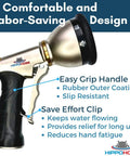Heavy Duty Metal Garden Hose Nozzle Featuring Nine Versatile Spray Patterns For Outdoor Yard Irrigation Rust Resistant Drip Free Design Fits Standard Hoses Like A Cinch Today with easy grip handle