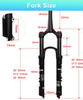 Ultralight 120mm Front Suspension Fork For 26 27.5 And 29 Inch Mountain Bikes One Eighth To One And A Half Inch Tapered Steerer