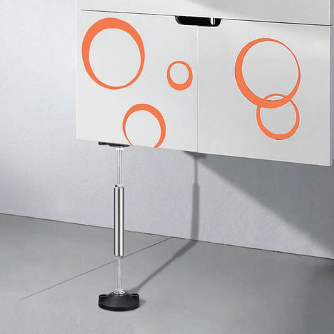 Adjustable Cupboard Foot Cabinet Leveling Legs With Rustproof Nylon Base Built Tough For Kitchen Vanities And Cabinets 23cm To 38cm Adjustable Stable Base With High Bearing Capacity, installed under wall cabinet