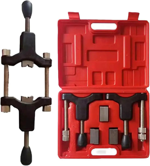 Easy To Use Universal Half Shaft Sleeve Thread Corrector Repair Tool Kit Fits 30-110mm Durable High-Quality Material For Seamless Jobs And DIY Enthusiasts Get Your Car Running Smooth With This Pro Gear Today. red case with shaft sleeve thread repair tools and metal adapters