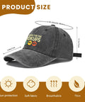 Things I Do In My Spare Time Funny RV Lover Travel Cap For Men Women Washed Denim Baseball Hat size details