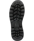 Bottom view of Site Crew Approved Professional Heavy Duty Mens Steel Toe Work Boots featuring nonslip rubber outsoles.