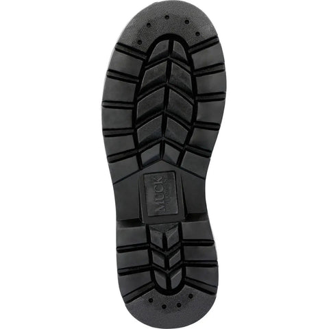 Bottom view of Site Crew Approved Professional Heavy Duty Mens Steel Toe Work Boots featuring nonslip rubber outsoles.