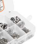 Flat Washer Set 480 Pcs 304 Stainless Steel Metric M2 To M10 Assortment Kit For Automotive Marine Electrical Appliance Hardware Repair Ideal For DIY Projects And Everyday Fixes Must Have, organized case