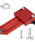Red Extended Thin Rip Jig For Table Saws And Router Tables, Easy Narrow Strip Cuts, Aluminum Alloy Guide With Anodized Finish
