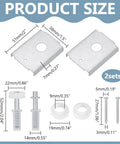 Seventeen Piece Bifold Door Repair Kit With Top Pivot And Guide Wheel Carbon Steel Screws size measurements