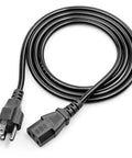 10 Ft 3 Prong AC Power Cord Universal Cable For Treadmills, TVs, Monitors, And Computers, 110-125V, 18AWG, NEMA 5-15P To C13