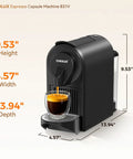 Upgrade Bafe Pro Espresso Machine For Nes Original Pods At Home 20 Bar Pump Fast Extraction Espresso And Lungo Coffee Maker