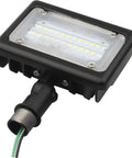 16 Pack Tough As Nails Led Small Flood Light Pumping Out Bold 5000K Daylight With A Sleek Bronze Housing That Is Fully Waterproof For Any Backyard Patio Deck Setup, showing waterproof fixture with LED bulbs.