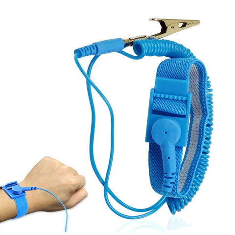 Adjustable Anti Static Wrist Strap With Grounding Wire And Alligator Clip For Working On Sensitive Electronics Pro Grade ESD Shield