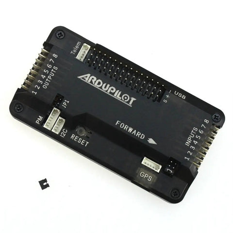 Top view of APM 2.8 Flight Controller Board With Mini M8N GPS Compass And Cable For APM 2.6 2.8 PIX FPV DIY RC Drone Pro Grade Quadcopters And Hobby Drones Plug And Play Compass Bent Needle Included