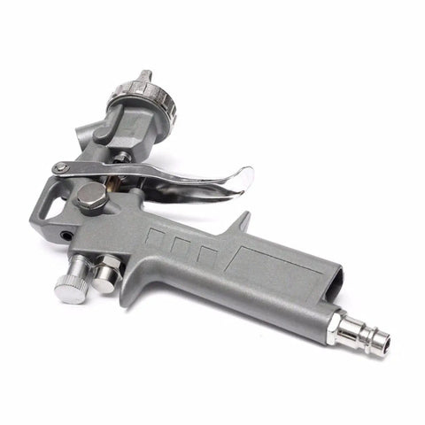 Top Shelf 600 ML Gravity Feed Paint Spray Gun With Adjustable Fan Width And Precision Flow Control For Slick Water Based Base Coats On Car Auto Body Restoration, close-up view showing the control features.