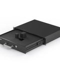 2U Locking Rack Drawer With Beefy Metal Build, Pre-Cut Foam, Smooth Sliding And Secure Latch, open with foam inserts visible