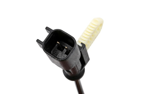 No Sweat Swap Plug And Play Front Passenger Wheel Speed Sensor For Gm Models connector with pins and wiring harness.