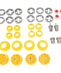Workhorse Alloy Steel Pipe Threader For Internal Or External Cuts fits PVC PPR MPP Pipes parts including yellow and gray components.