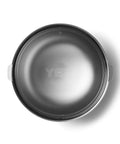 Top view of Double Wall Vacuum Insulated Stainless Steel Serving Bowl With Secure Lid And Nestable Build Keeps Your Grub Stacked And Cold Sides Ice Fresh For Backyard Blowouts Or Weekend Camping Runs In Crisp White Two Quart Capacity.