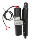 Heavy Duty Hydraulic Linear Actuator 12V 500W with black casing and motor for lifting 4409 lbs on dump trailers and wheelchairs.