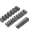Beast Of A Screw And Fastener Extractor Set 25 Piece Molybdenum Steel Damaged Screw Remover Kit, showing all extractor sizes