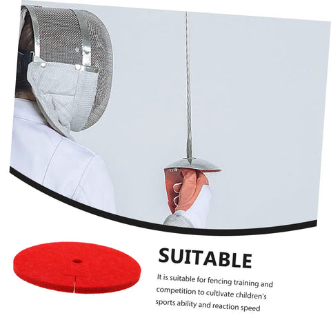 Youth Fencing Hands Guard Protective Pad For Foil Training Lightweight Ergonomic Design with child fencer in action