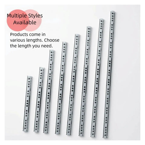 Side Mount Ball Bearing Drawer Slides 2 Pack 17mm Wide Two Way Opening Creak Free Smooth Silent Operation Easy Install Hardware