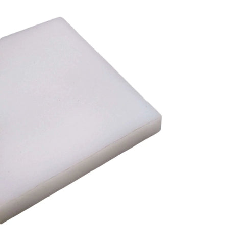 Pro-Grade Heavy-Duty UHMW-PE Plastic Sheet Plate Natural White 10mm Thick 3.937 By 3.937 Inches Durable White Sheet