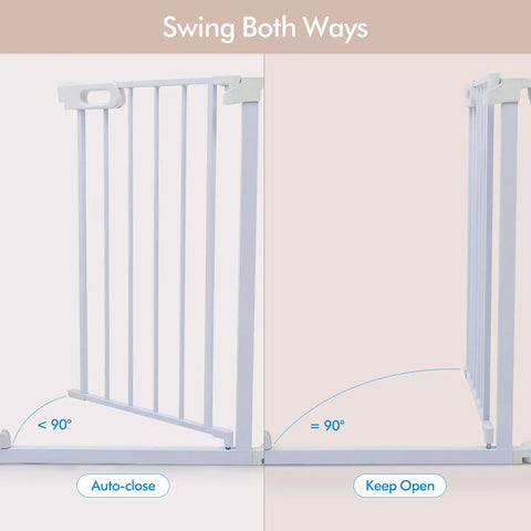 Extra Wide Baby Gate And Play Yard For Pets Or Kids, Adjustable From 35.8 To 78.74 Inches, 29 Inches Tall, Foldable Panels