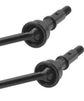 Unassembled Pack Of 2 Beefy Metal Rear Drive Shafts CVD Set For Losi 22S 2WD RC Drag Car Upgrade Part, steel construction, close-up view
