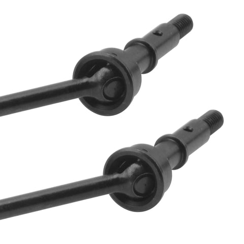 Unassembled Pack Of 2 Beefy Metal Rear Drive Shafts CVD Set For Losi 22S 2WD RC Drag Car Upgrade Part, steel construction, close-up view