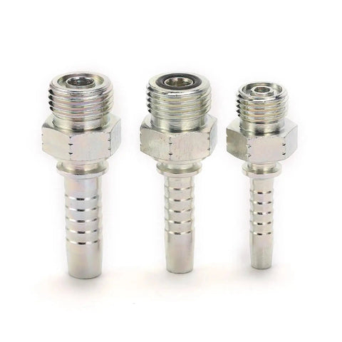 100 Pack ORFS Male Threaded O Ring Seal Hydraulic Hose Fittings Set For Female 13 By 16 By 12 DN R1 R2 1SN 2SN High Pressure Hydraulic Line Connectors With Leak Free O Ring Seals, three sizes