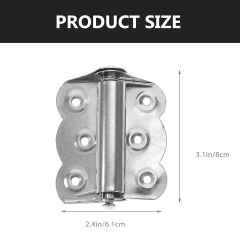 3-pack stainless steel self-closing door hinges for garage screen doors