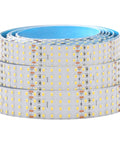 Rolled Quad Row 24V DC LED Strip Light Daylight White 90 CRI Flexible Tape 5m 16.4ft 17,650 Lumens Per Roll For Retail Shops And Videography Lighting IP20 Pro Grade Bright