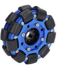 Aluminum Alloy Robot Wheels 4 Inch Omnidirectional Hub Components, Two Wheel DIY Set For Toy Robots, No Fuss Install