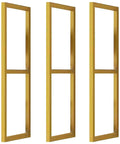 Heavy Duty Two Layer Metal Shelf Bracket Built Different For Wall Ceiling Mount Easy Installs Rock Solid Handles Big Loads 30X60CM set of three gold brackets
