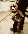 Worker using Heavy Duty Floor Protector Roll 36 Inch By 50 Feet For Painting And Remodeling Jobs Tough Temporary Floor Shield