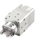Totally Rock Solid Angular Rotary Actuator Air Gripper Compatible With MRHQ16 Series Pneumatic Cylinder For Heavy Duty Automation Work That Kicks Ass On Busy Workshop Floors All Day Long, showcasing a robust industrial design.