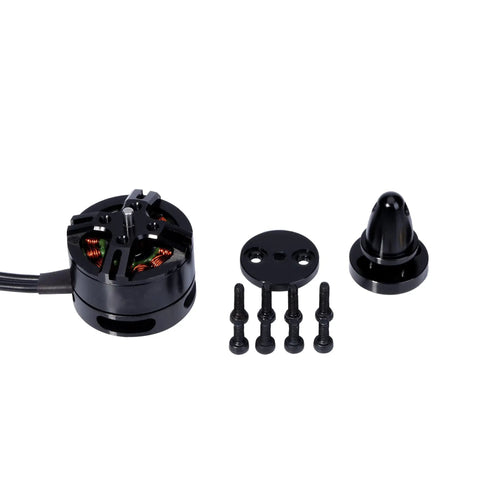 BE1806 2700KV 1806 Brushless Motor Set 4 Pcs Black Badass Rotorcraft Upgrades And Fixed Wing Racer featuring a motor and accessories.