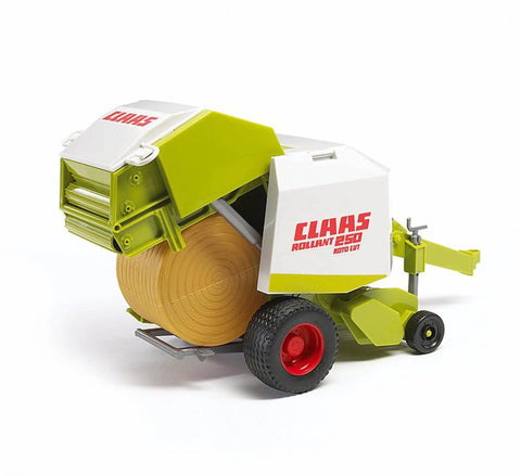 Claas Rollant 250 Round Baler Toy For Kids Realistic Farm Equipment Playset Made From ABS Plastic with single bale