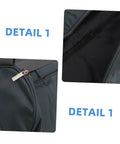 Close-up of zipper and lining on Large Capacity Yoga Mat Carrier Bag With Adjustable Shoulder Strap And Full Zip Closure Ventilated Waterproof Lining Pocket For Keys Phone And Music Player Perfect Gym Travel And Yoga Sessions