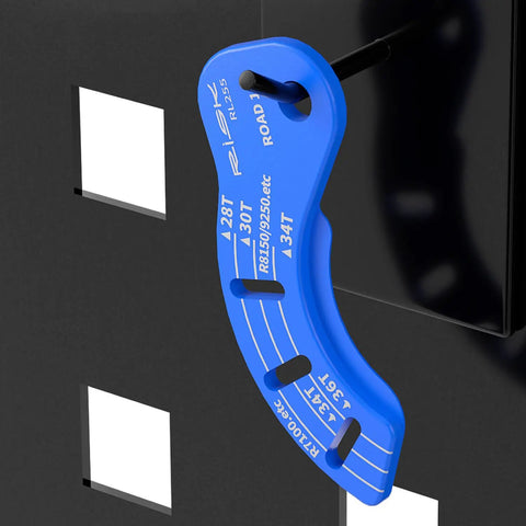 Two Pack 12 Speed Di2 Derailleur Adjustment Tool For Shimano Electronic Shifting Systems R7100 R8150 R9250, blue gauge tool