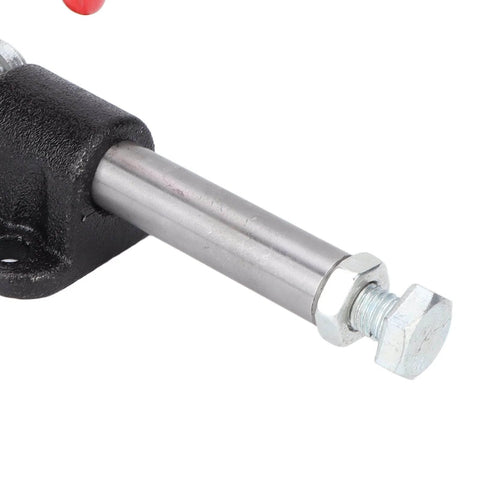 Close-up of Push Pull Toggle Clamp For Heavy Duty Welding And Fabrication, featuring adjustable quick fix handle and stable clamping force.
