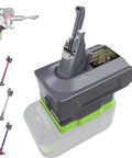 2 In 1 Ryobi 18V Battery Adapter For Dyson V7 And V8 Cordless Vacuums Plug And Play Converts Ryobi Lithium To Dyson Handheld Power