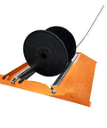 Stainless Steel Cable Drum Roller Reel Dispenser Stand For Wire Reels 30cm To 70cm Diameter Up To 50cm Wide Reels Heavy Duty Cable Reel Support And Guide Roller