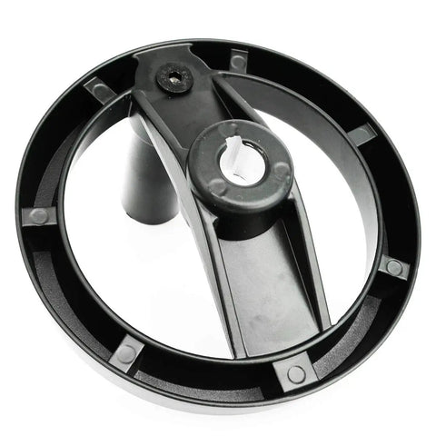 Top view of Foldable Hand Wheel With Folding Revolving Handle For Milling Machine, Spoke Style Aluminum Alloy Construction