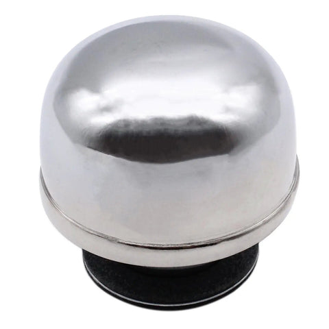 Twist In Chrome Steel Oil Breather Cap For Valve Covers Compatible With GM Cars Like Chevy Pontiac Buick Easy Install