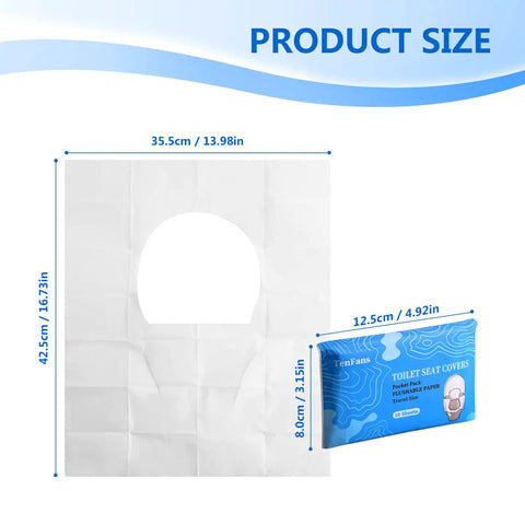 Top Shelf Travel Toilet Seat Covers 60 Pack Flushable Biodegradable Disposables For Road Trips Camping Flights And Public Restrooms Universal Fit Hygiene Must Have Real Deal Gear