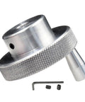 Solid Aluminum Handwheel 80mm OD For Milling Machine And Lathe With Smooth Spin And Easy Install Durable Build Perfect For Shop Grinds, with set screws