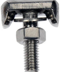 Front view of Replacement Battery Terminal TBolt Drop In Set 2 Pack OE Style Stainless Steel, showing bolt, nut, and washer.