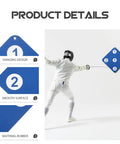 Wall Mount Fencing Target Rubber Training Pad for indoor and outdoor practice, showing design details and setup in action.